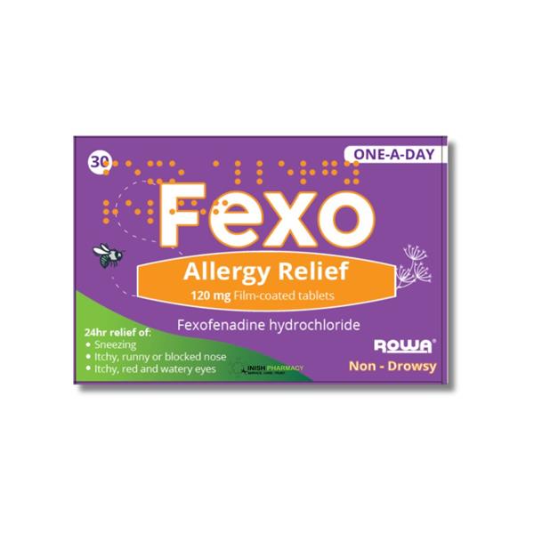 Rowa Fexo Allergy Relief 120mg Fexofenadine Tablets 30 Pack