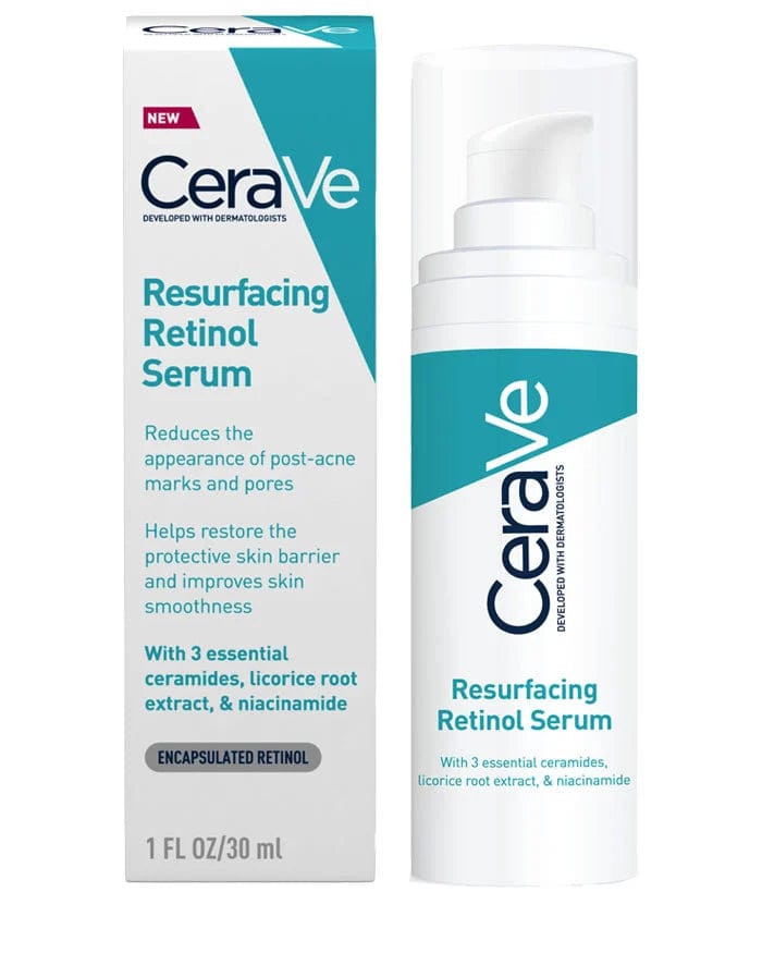 CeraVe Resurfacing Retinol Serum with Ceramides & Niacinamide 30ml Acne Treatments & Kits