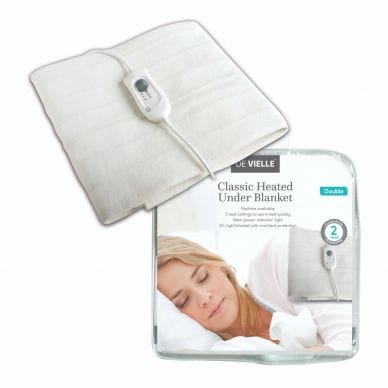De Vielle Electric Under Blanket Double Aid Sleep
