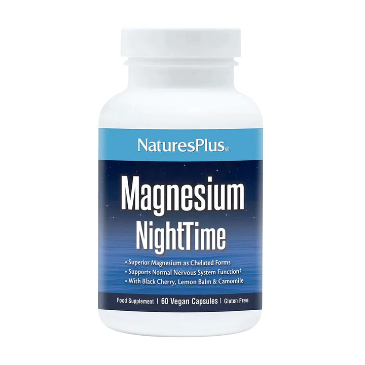 Natures Plus Magnesium NightTime 60 Aid Sleep