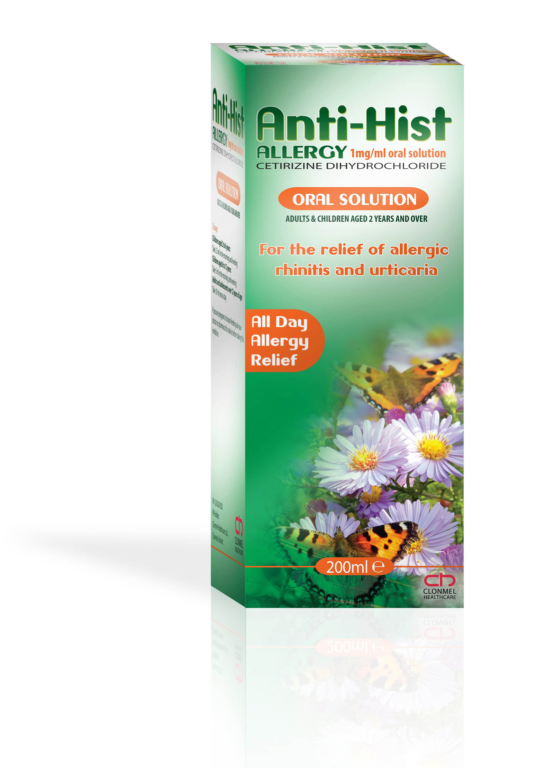 Anti-Hist Allergy Cetirizine 1mg/ml Solution (200ml) Allergy and Hayfever