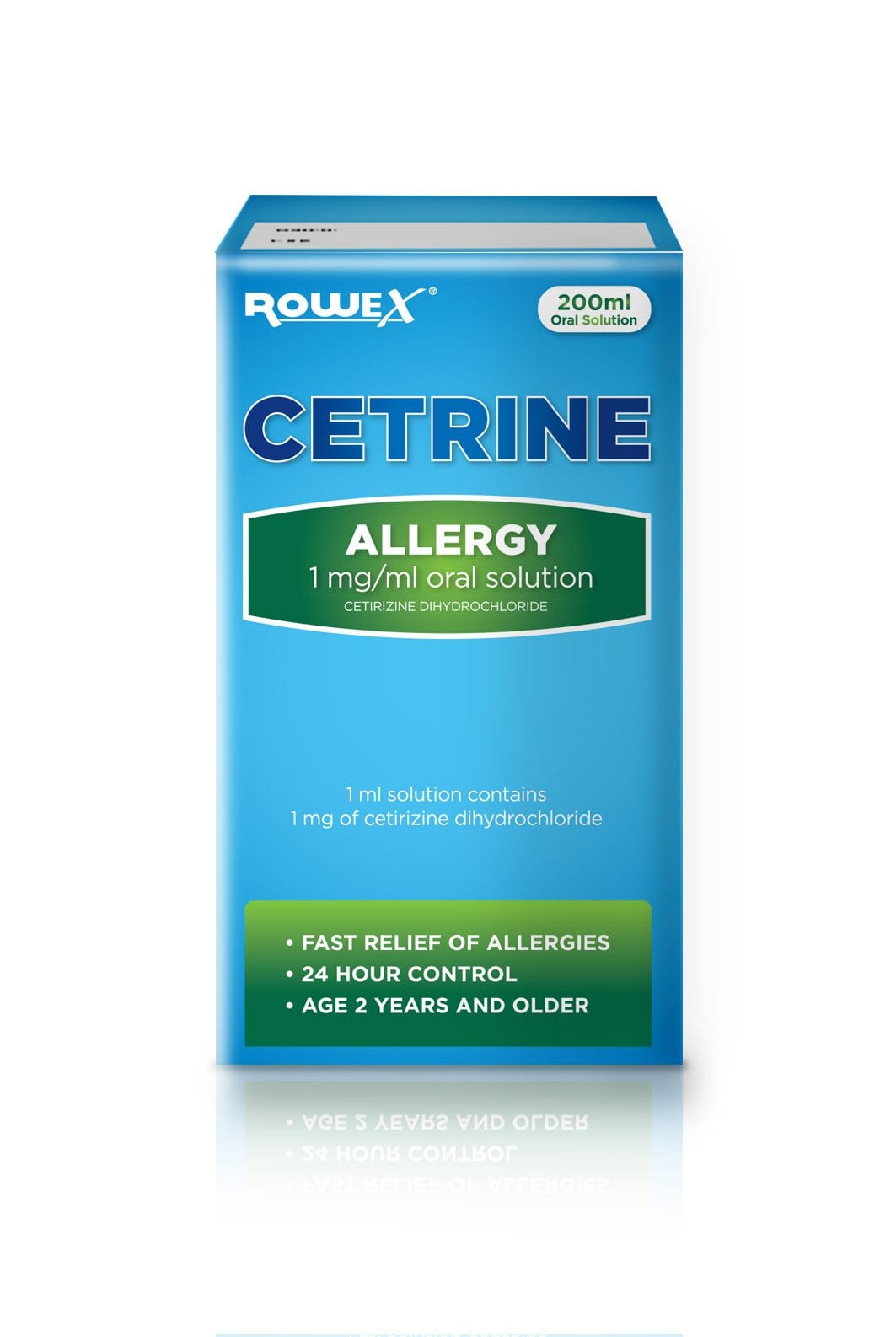 Cetrine Cetirizine Allergy 1mg/ml Solution (200ml) Allergy and Hayfever