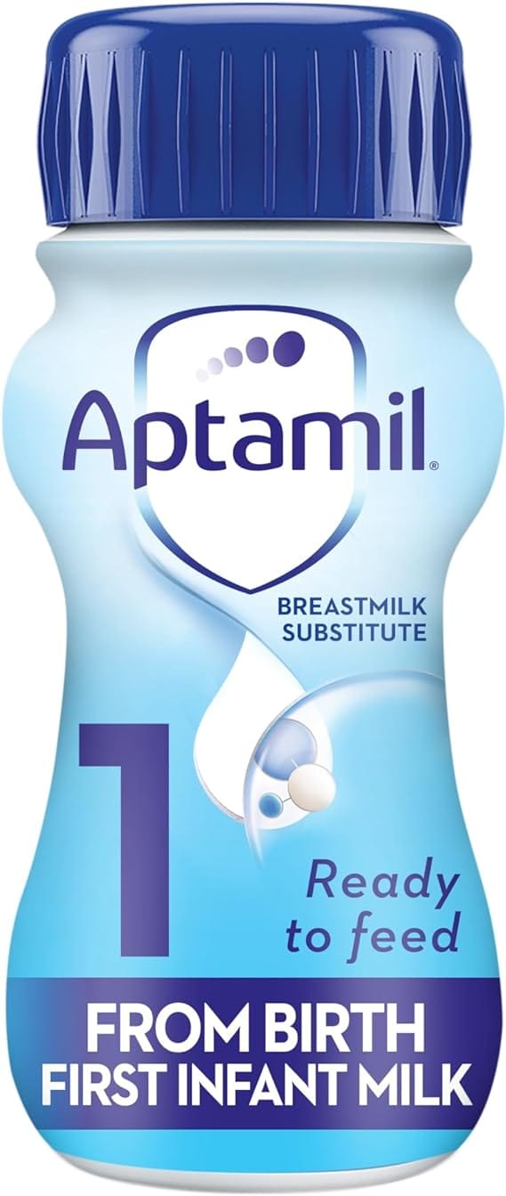 Aptamil 1 First Baby Milk Formula Liquid from Birth (70ml x 24) Baby Feeding