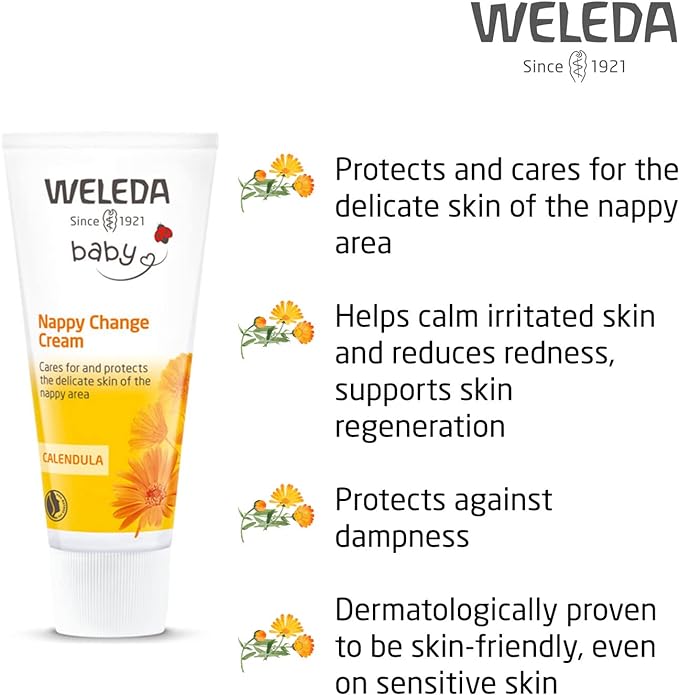Weleda Calendula Nappy Change Cream (75ml) Baby Skincare