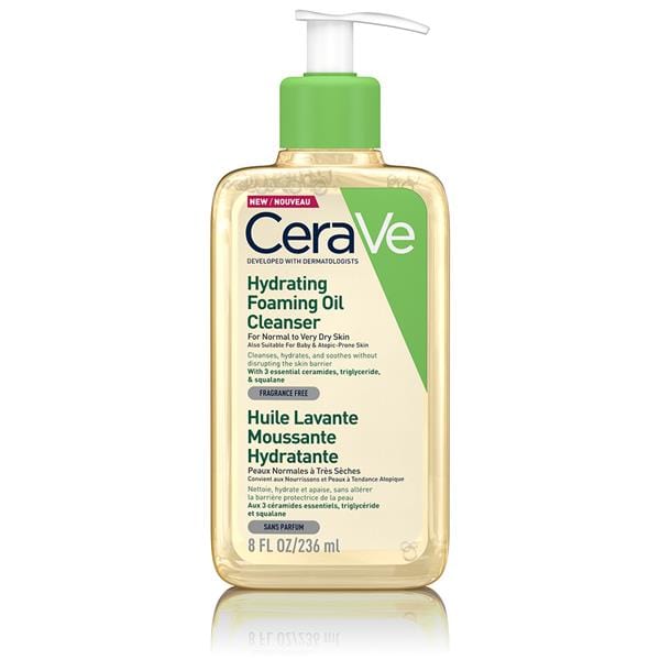 CeraVe Hydrating Foaming Oil Cleanser 236ml Cleansers and Brushes