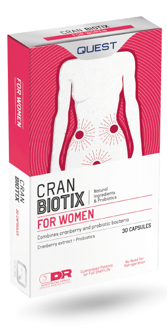 Quest CranBiotix Cranberry and Probiotic (30) Continence Care