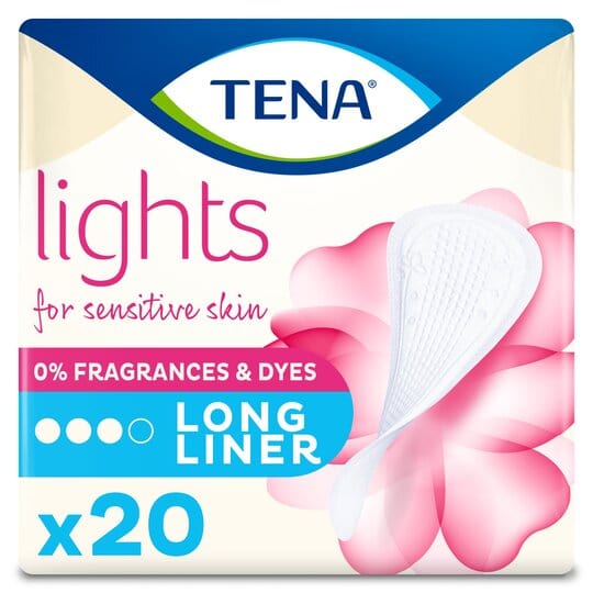 Tena Lights Bladder Weakness Long Liner (20) Continence Care