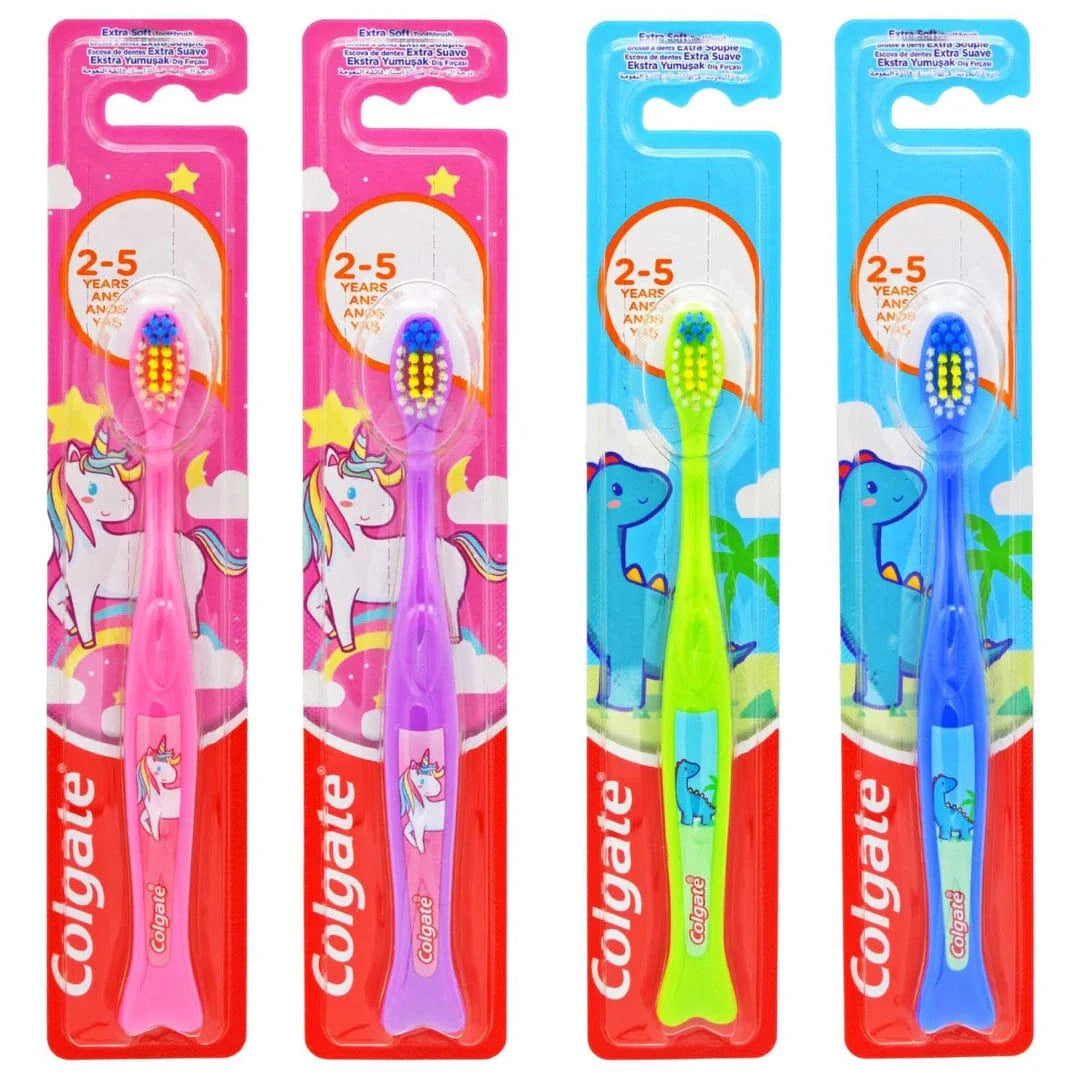 Colgate Kids (2-5 Years) Extra Soft Toothbrush - Assorted Colours Dental Colgate Kids (2-5 Years) Extra Soft Toothbrush - Assorted Colours