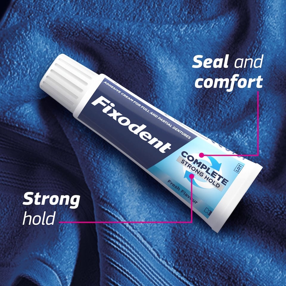 Fixodent Complete Strong Hold Denture Adhesive Cream 40g Dental Fixodent Complete Strong Hold Denture Adhesive Cream 40g