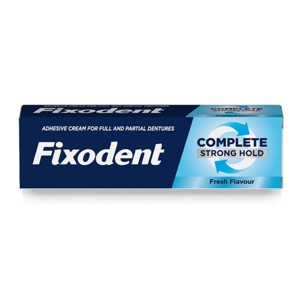 Fixodent Complete Strong Hold Denture Adhesive Cream 40g Dental Fixodent Complete Strong Hold Denture Adhesive Cream 40g