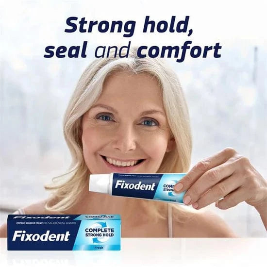 Fixodent Complete Strong Hold Denture Adhesive Cream 40g Dental Fixodent Complete Strong Hold Denture Adhesive Cream 40g