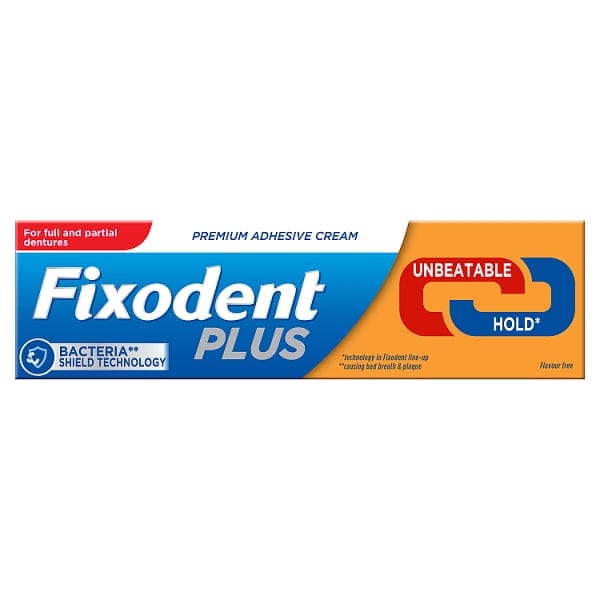 Fixodent Plus Unbeatable Hold Premium Denture Adhesive Cream (40g) Dental