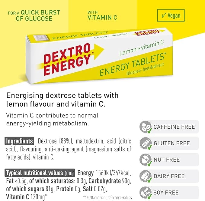 Dextro Energy Lemon (47g) Diabetes Care Dextro Energy Lemon (47g)