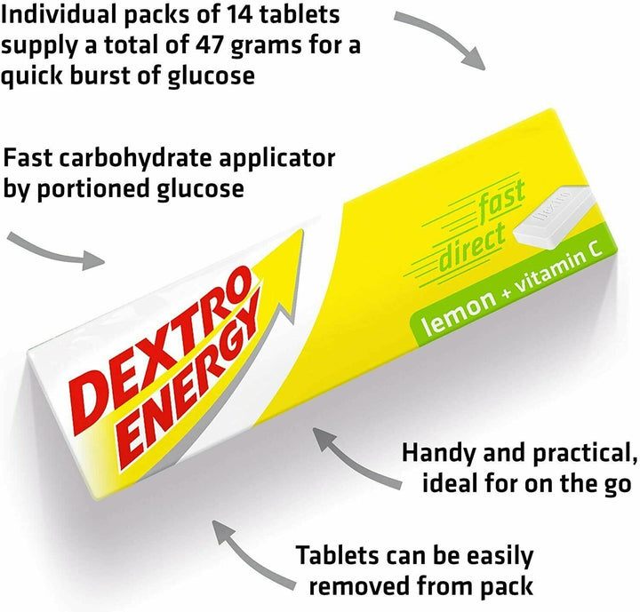 Dextro Energy Lemon (47g) Diabetes Care Dextro Energy Lemon (47g)