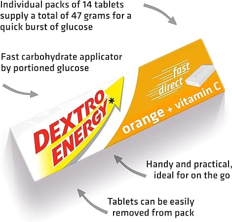 Dextro Energy Orange & Vitamin C (47g) Diabetes Care