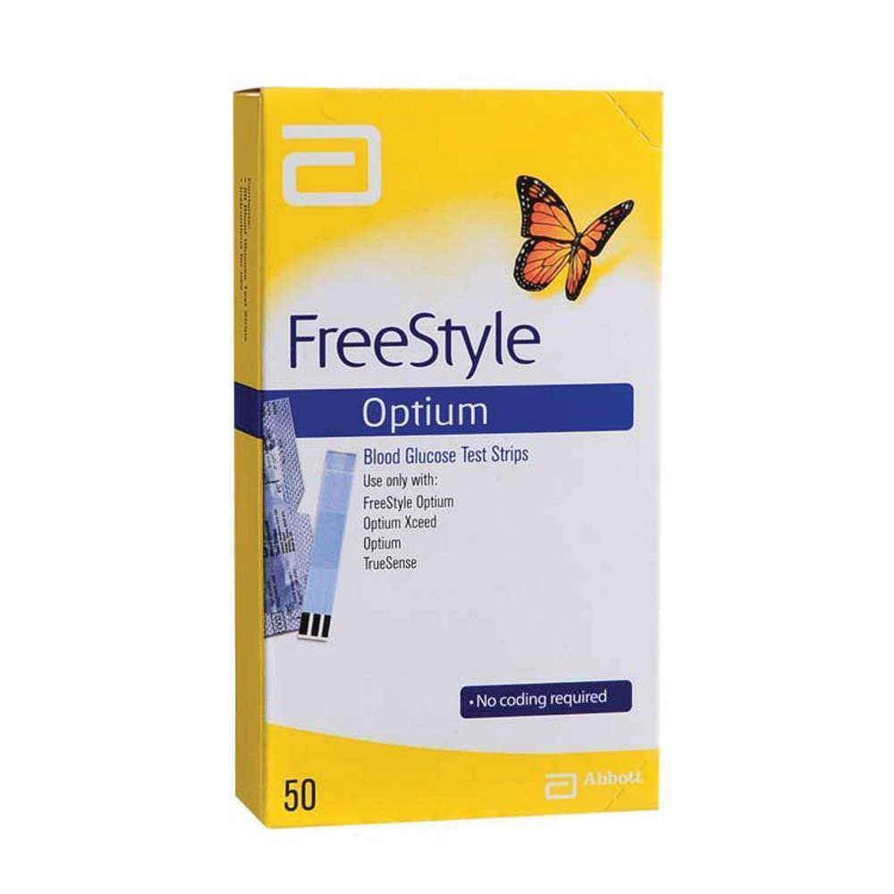 Freestyle Optium Test Strips (50) Diabetes Care