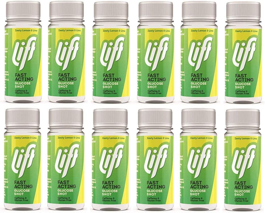 Lift Fast Acting Glucose Shot Zesty Lemon Lime (12x60ml) Diabetes Care
