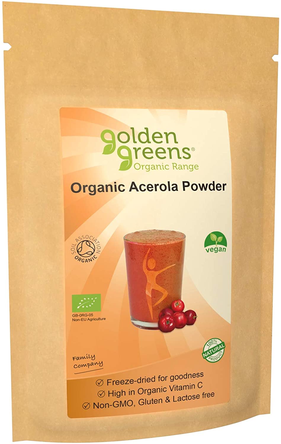 Acerola Vitamin C Powder (50g) Energy and Wellbeing