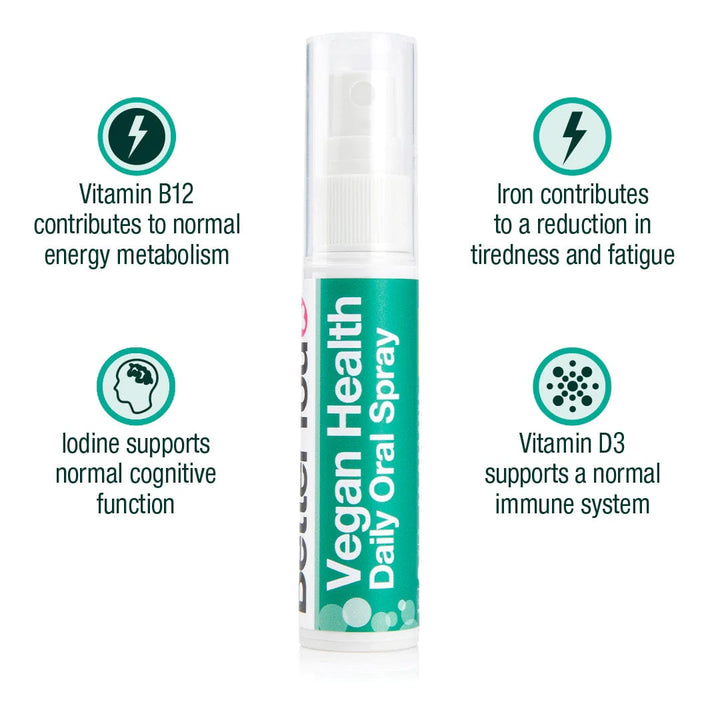 Better You Vegan Health Oral Spray 15ml Energy and Wellbeing