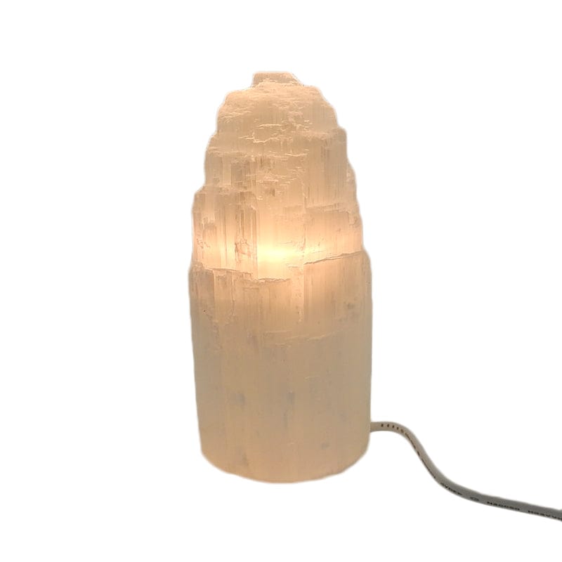 Selenite Mountain Lamp - Height 20cm Energy and Wellbeing