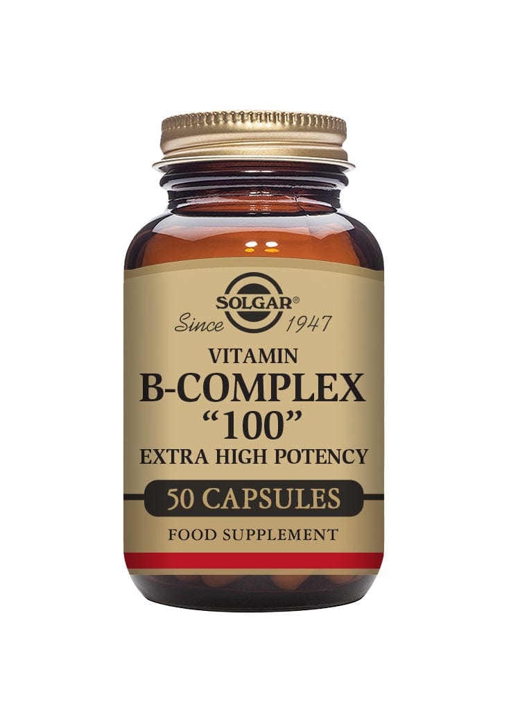 Solgar Vitamin B-Complex "100" Extra High Potency Capsules (50) Energy and Wellbeing