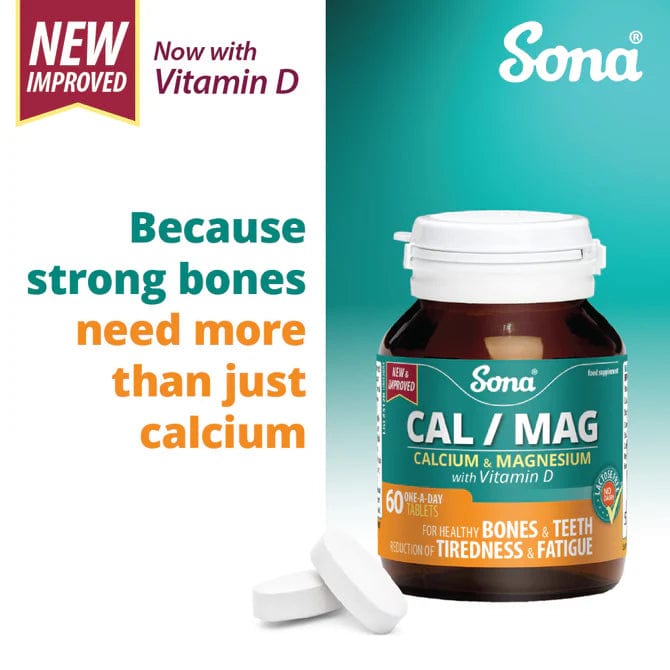 Sona Calcium & Magnesium Tablets (60) Energy and Wellbeing