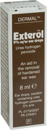 Exterol Ear Drops ~ Hardened ear wax (8ml) Eyes and Ears