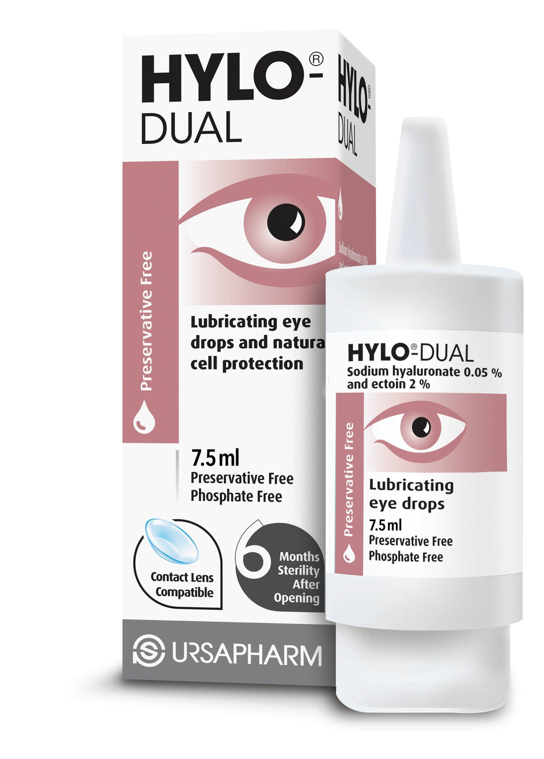 Hylo Dual Preservative Free Eye Drops (7.5ml) Eyes and Ears