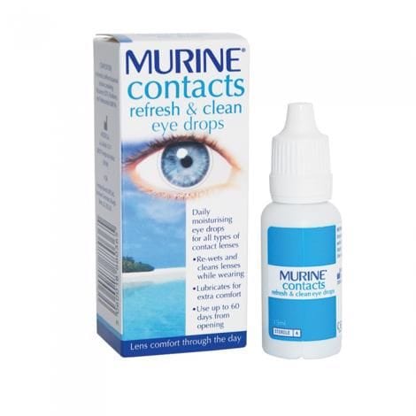Murine Contacts Refresh & Clean Drops (15ml) Eyes and Ears