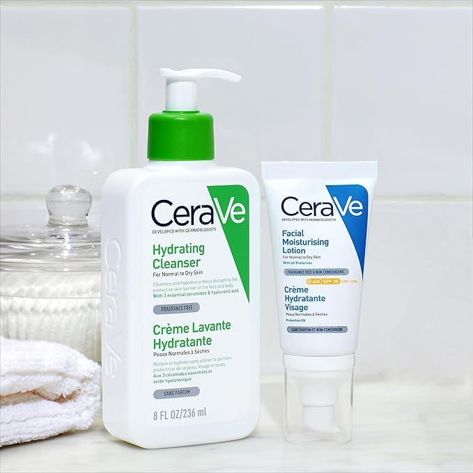 CeraVe AM Facial Moisturising SPF30 Lotion (52ml) Face Care