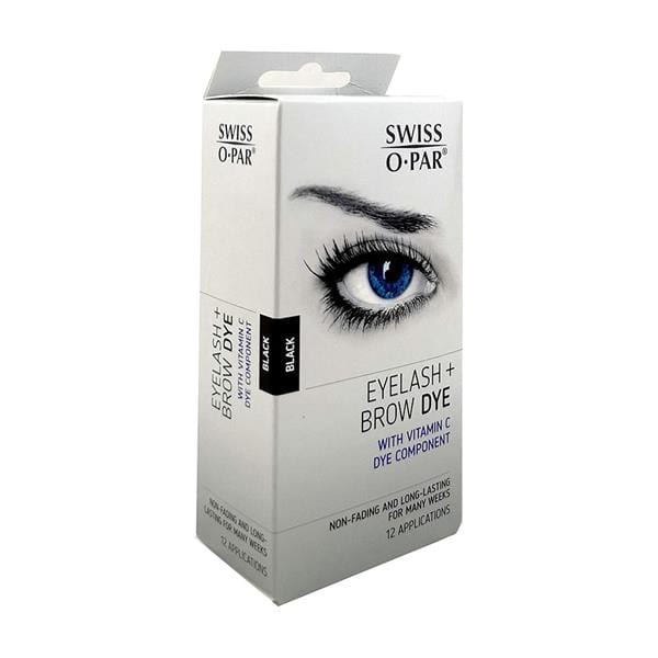 Eyelash and Brow Dye Kit - Swiss O Par ~ Black Face