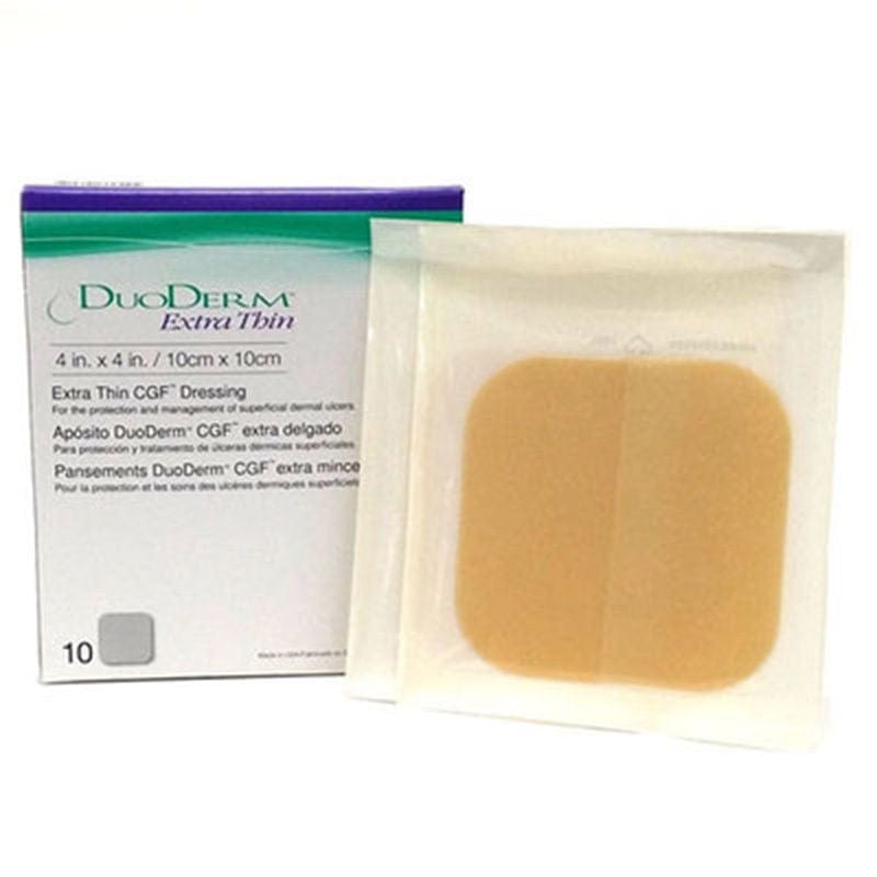 Duoderm Extra Thin Hydrocolloid Dressings 10x10cm (10) First Aid
