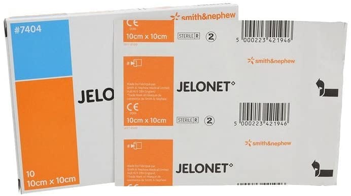 Jelonet Paraffin Dressing 10cm X 10cm (10) First Aid