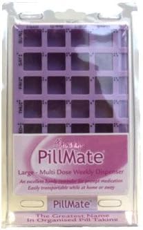 Pill Box - Large Multi-Dose Weekly Dispenser ~ Shantys Pillmate First Aid