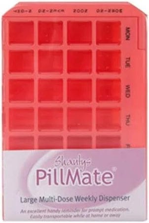 Pill Box - Large Multi-Dose Weekly Dispenser ~ Shantys Pillmate First Aid