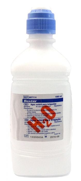 Sterile Water for Irrigation - Pour Bottle (1000ml) First Aid