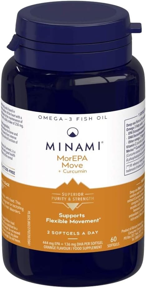 Minami MorEPA Move Omega 3 & Curcumin (60) Fish Oils