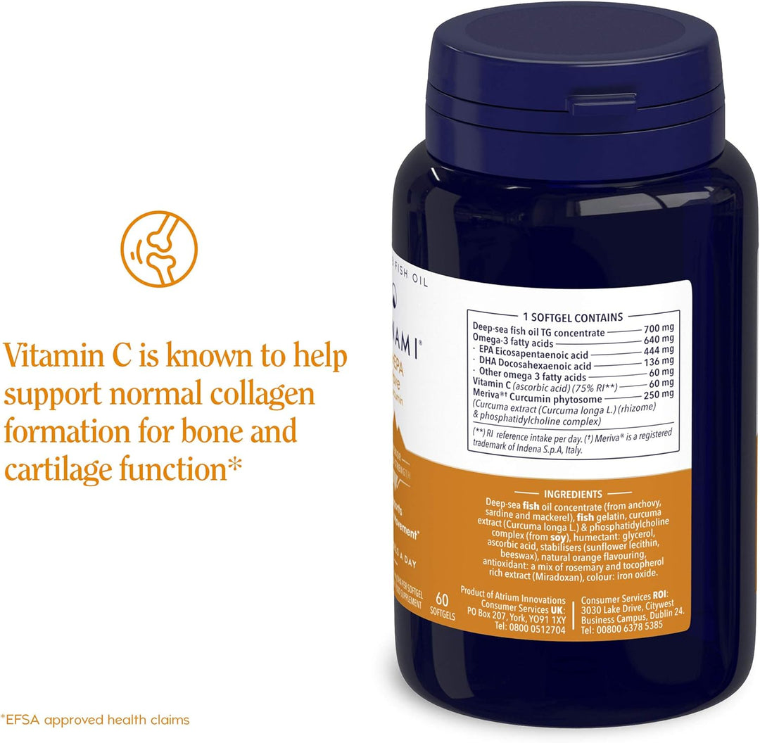 Minami MorEPA Move Omega 3 & Curcumin (60) Fish Oils