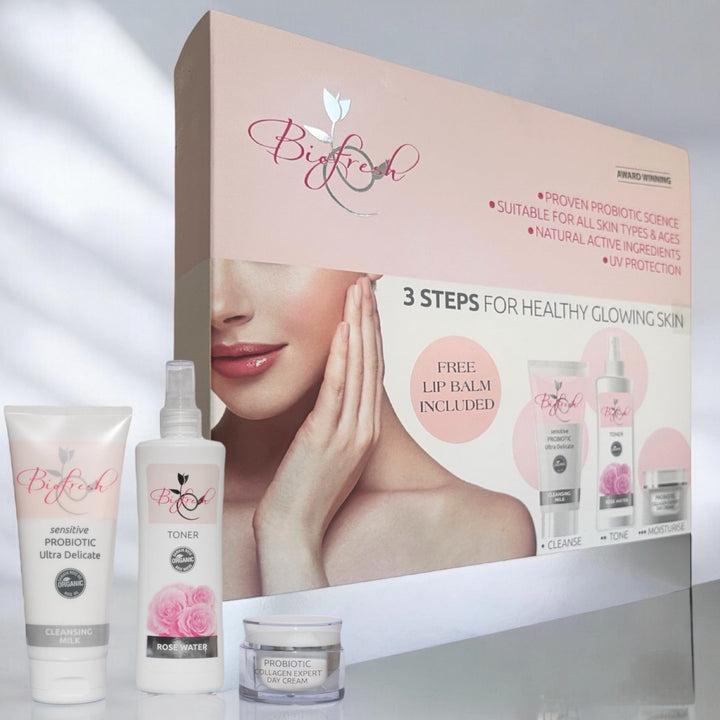 Biofresh - 3 Steps For Healthy Glowing Skin Gift Set For Her Biofresh - 3 Steps For Healthy Glowing Skin Gift Set