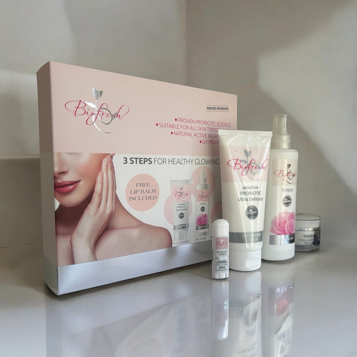 Biofresh - 3 Steps For Healthy Glowing Skin Gift Set For Her Biofresh - 3 Steps For Healthy Glowing Skin Gift Set