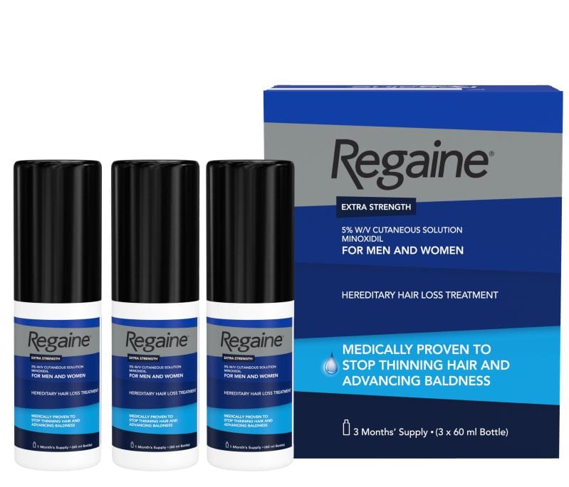 Regaine Extra Strength 5% w/v Solution 3Pk (For Men and Women) Haircare