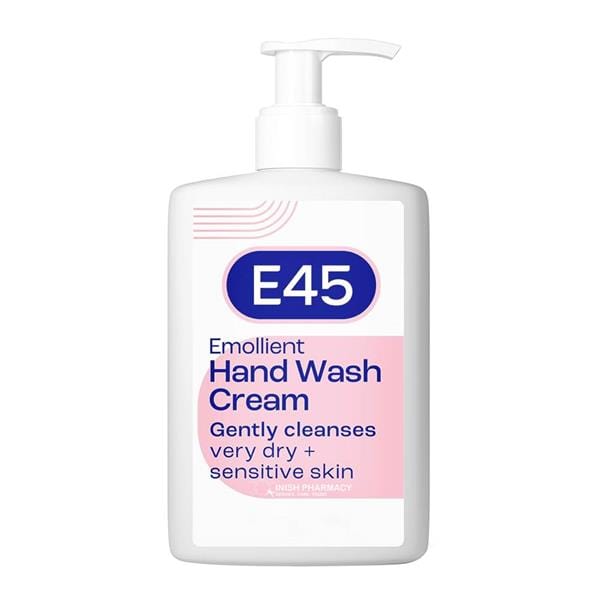 E45 Emollient Wash Cream For Dry, Sensitive & Itchy Skin 250ml Hands and Nails E45 Emollient Wash Cream For Dry, Sensitive & Itchy Skin 250ml