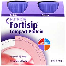 Fortisip Compact Protein Strawberry (4x125ml) Health Food