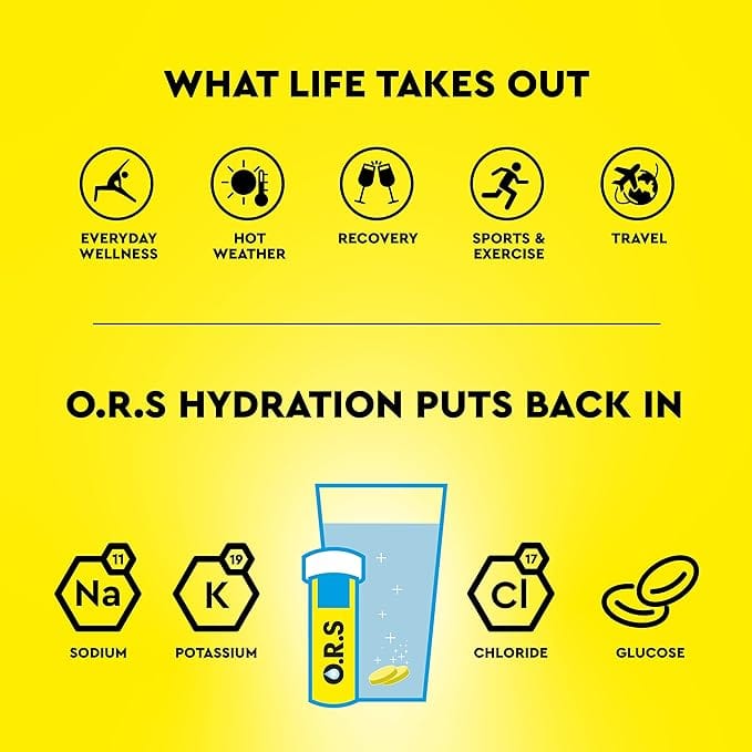 ORS Hydration Tablets Lemon (24) Health Food