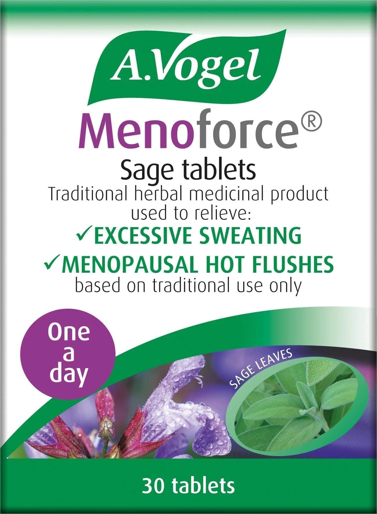 A.Vogel Menoforce Salie 30 tabletten — opvliegers