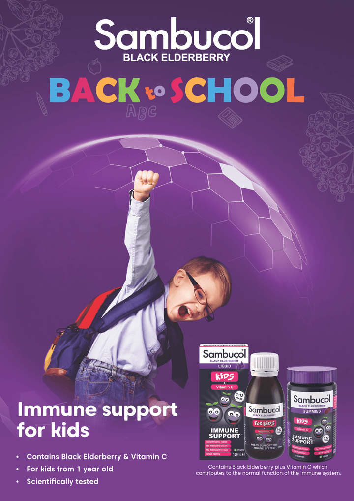 Sambucol Liquid For Kids with Vitamin C (120ml) Immune System