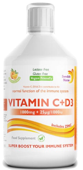 Swedish Nutra Vitamin C & D3 (500ml) Immune System