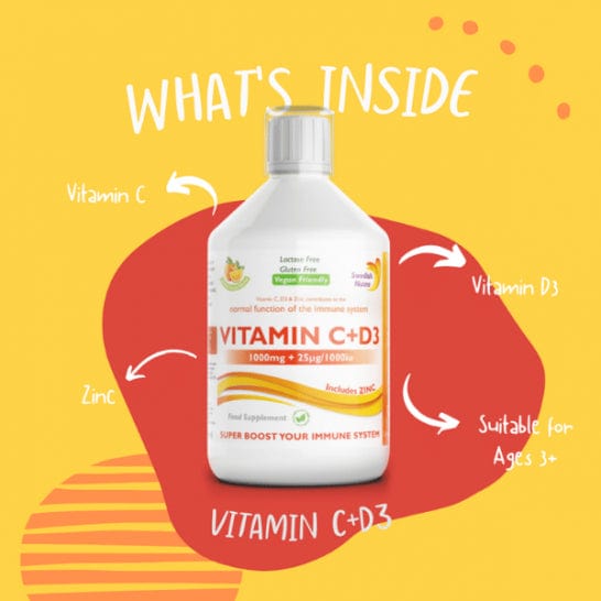 Swedish Nutra Vitamin C & D3 (500ml) Immune System