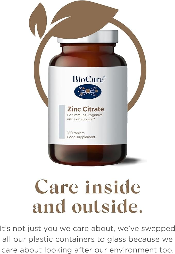 Zinc Citrate Tablets | Biocare (90) Immune System