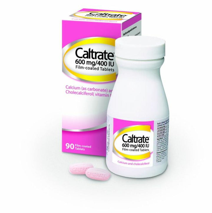 Caltrate Calcium 600mg & Vitamin D3 400IU Tablets (90) Joints and Bones
